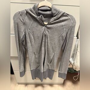 Lululemon space dye gray zip up hoodie